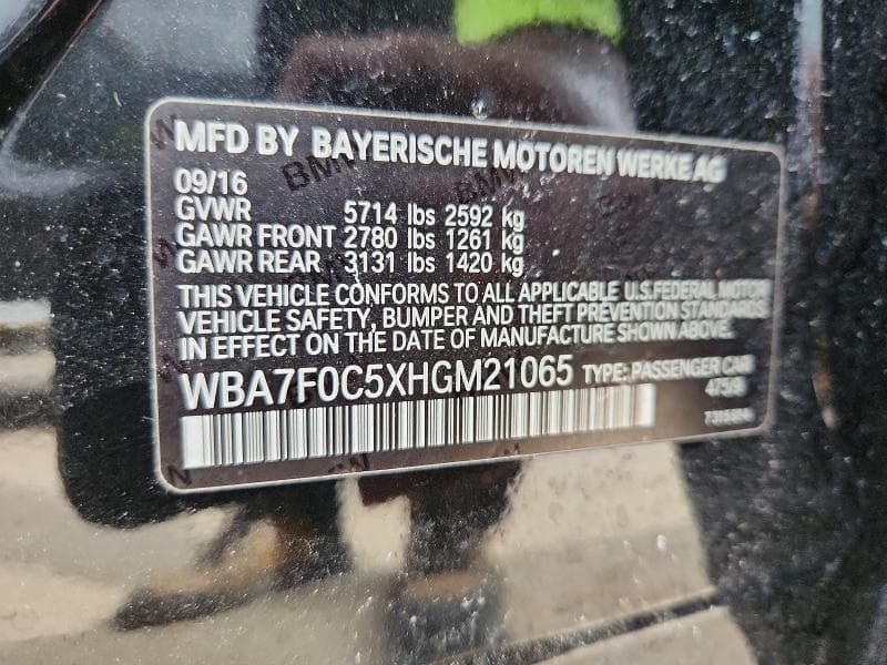 2017 BMW 7 SERIES 740I RWD 12