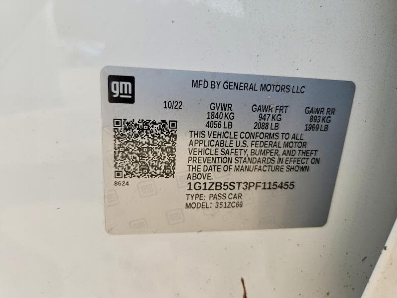2023 CHEVROLET MALIBU LS 12