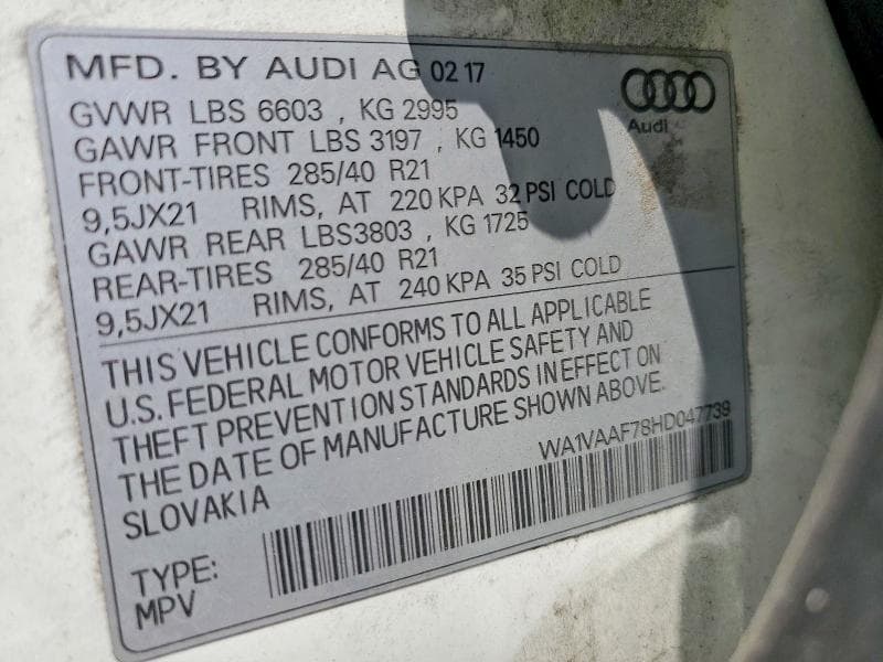2017 AUDI Q7 PRESTIGE 13