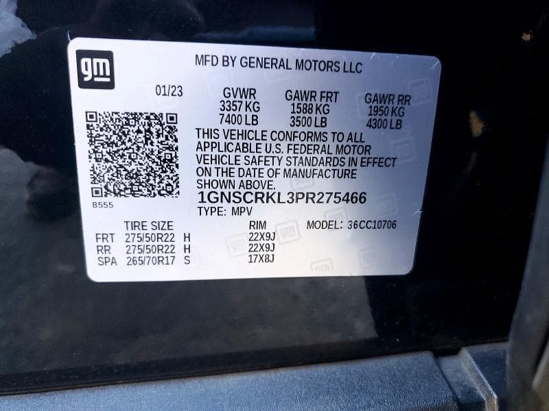 2023 CHEVROLET TAHOE C1500 RST 14