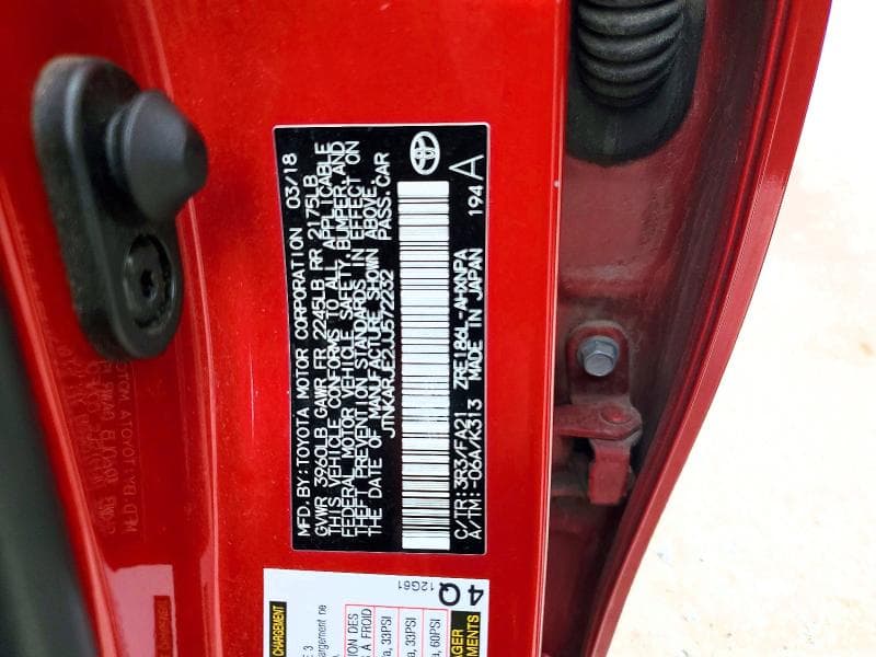 2018 TOYOTA COROLLA IM BASE 12