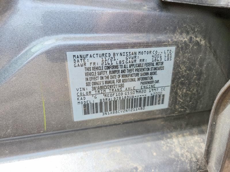2022 NISSAN SENTRA 12