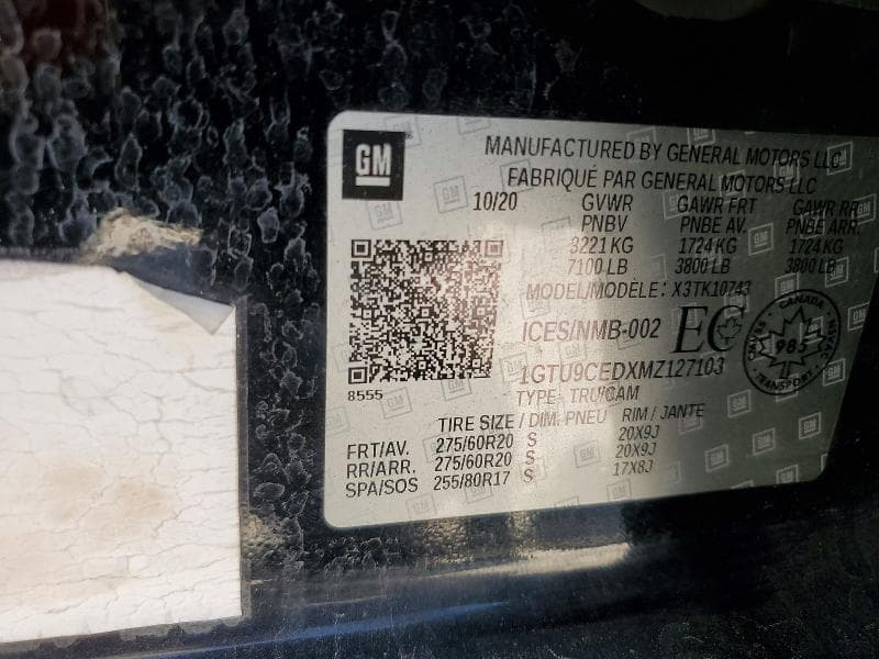 2021 GMC SIERRA K1500 ELEVATION K1500 ELEVATION 12