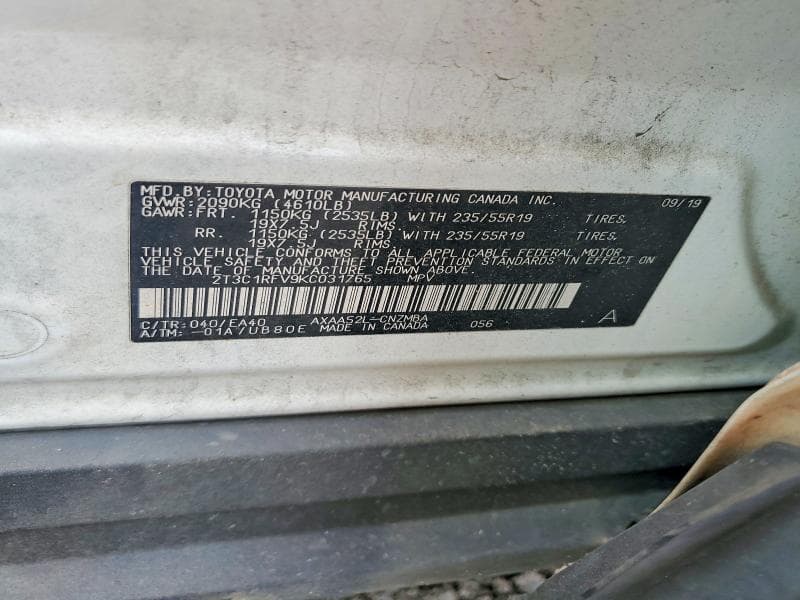 2019 TOYOTA RAV4 XLE PREMIUM XLE PREMIUM 13