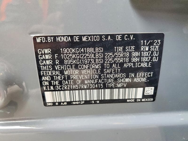 2024 HONDA HR-V SPORT 13