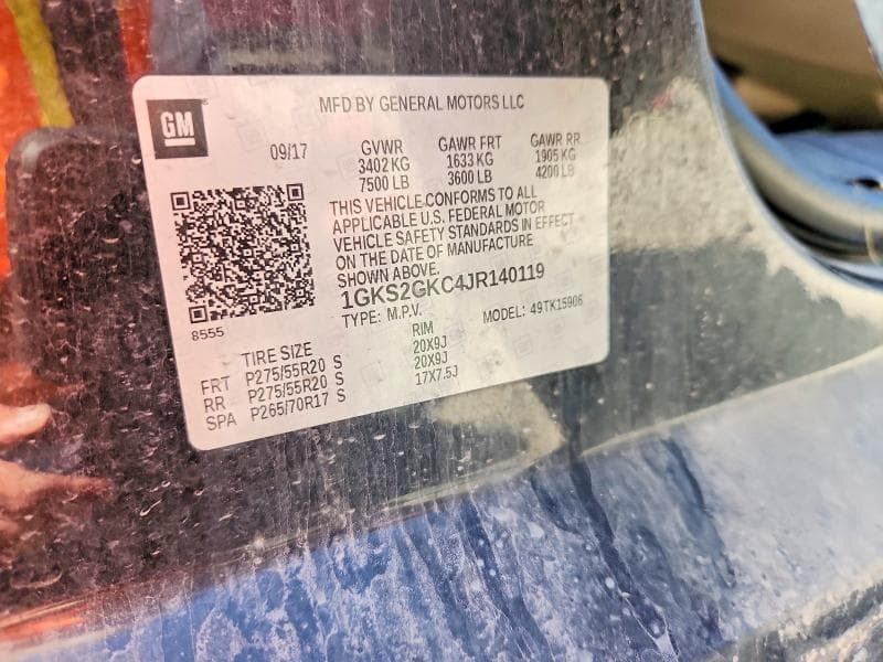 2018 GMC YUKON XL K1500 SLT K1500 SLT 14