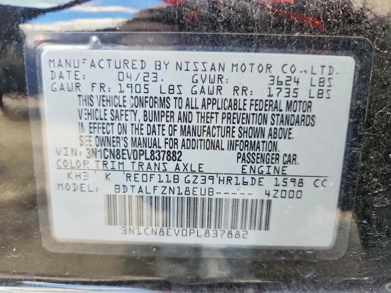 2023 NISSAN VERSA SV 13