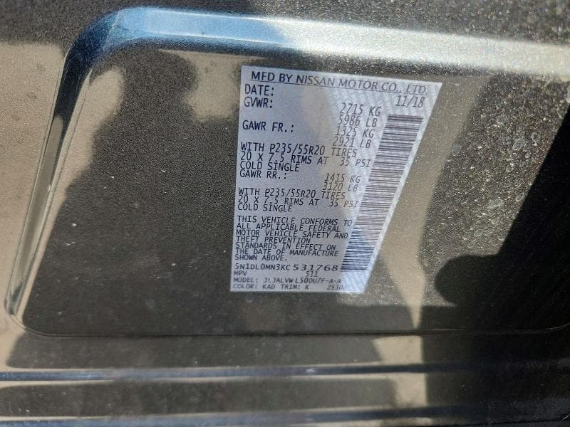2019 INFINITI QX60 LUXE LUXE 13