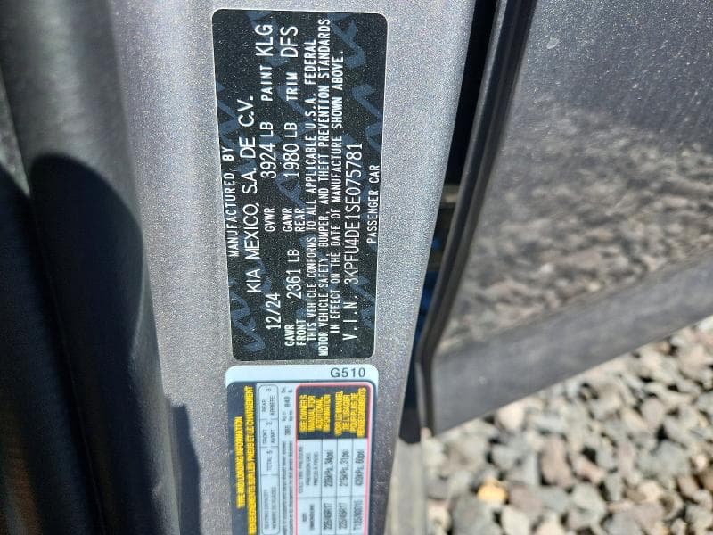 2025 KIA K4 EX 12