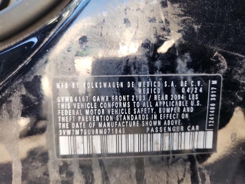 2024 VOLKSWAGEN JETTA SE SE 12