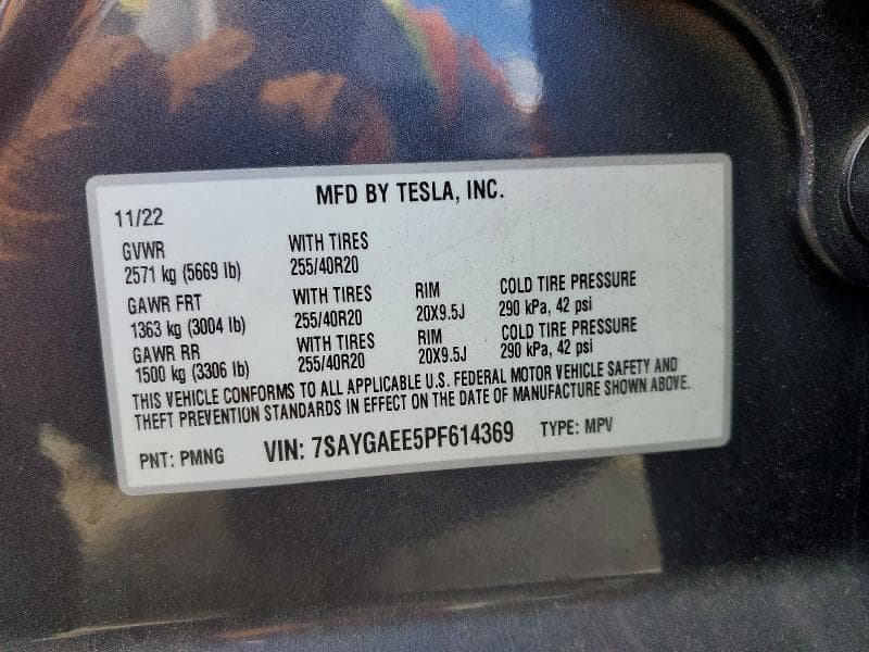 2023 TESLA MODEL Y 14