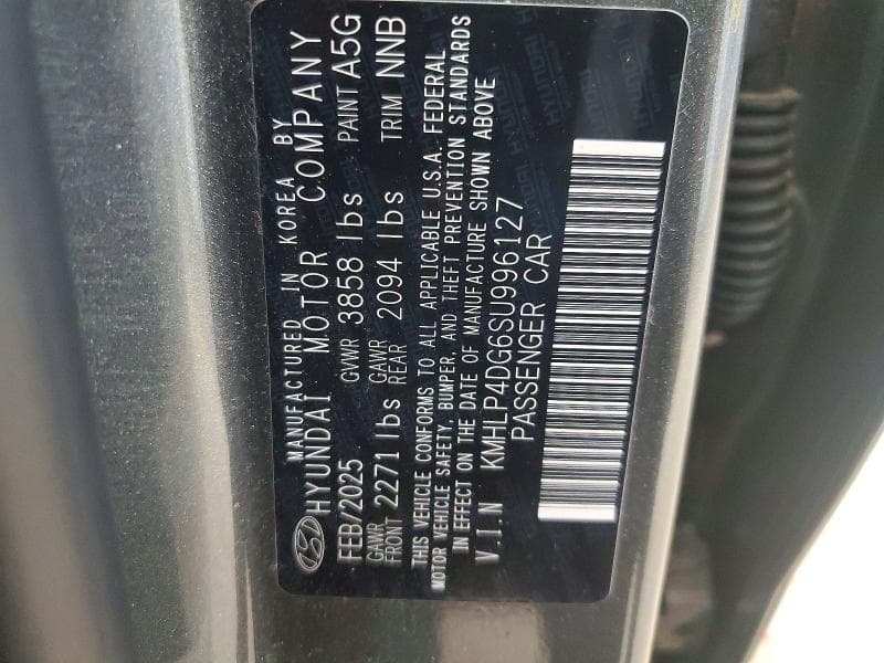 2025 HYUNDAI ELANTRA LIMITED LIMITED 12