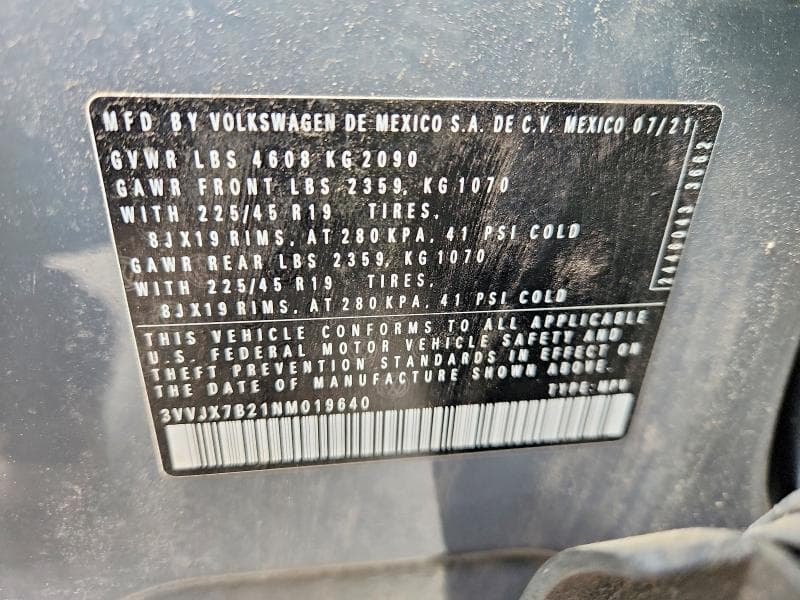 2022 VOLKSWAGEN TAOS SEL 13