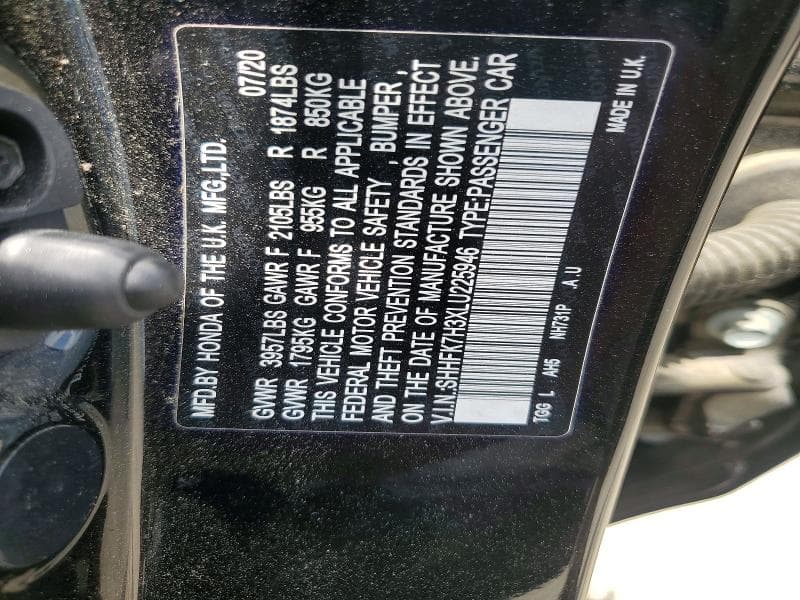 2020 HONDA CIVIC LX LX 13