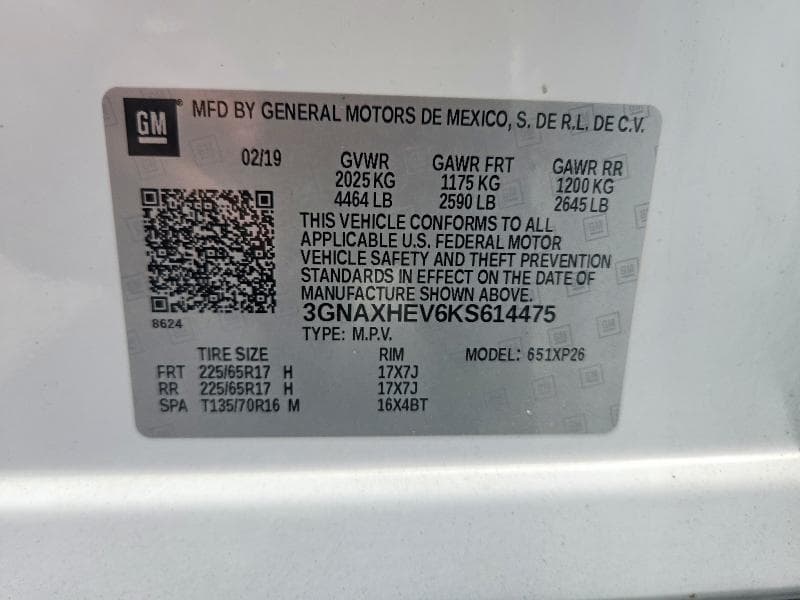 2019 CHEVROLET EQUINOX LS 13
