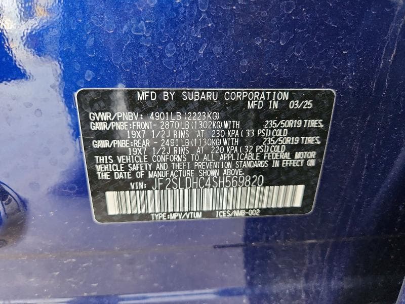 2025 SUBARU FORESTER SPORT 12