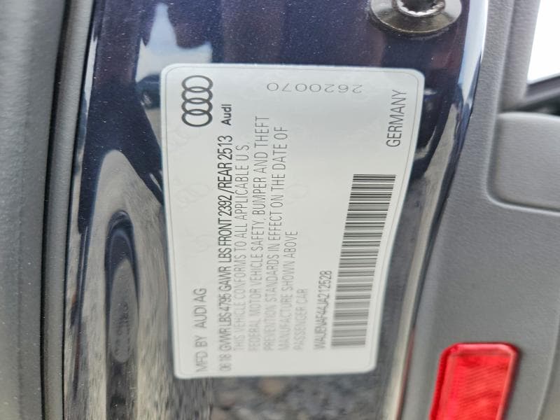 2018 AUDI A4 PREMIUM PLUS 12