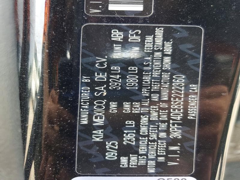 2025 KIA K4 LXS 12