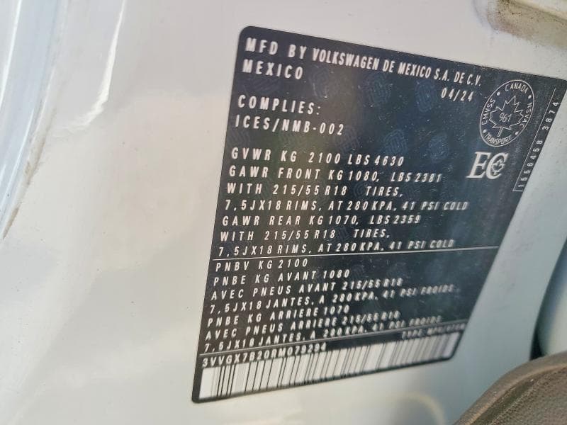 2024 VOLKSWAGEN TAOS TRENDLINE 14