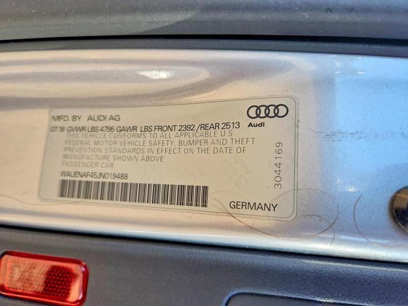 2018 AUDI A4 PREMIUM PLUS 13