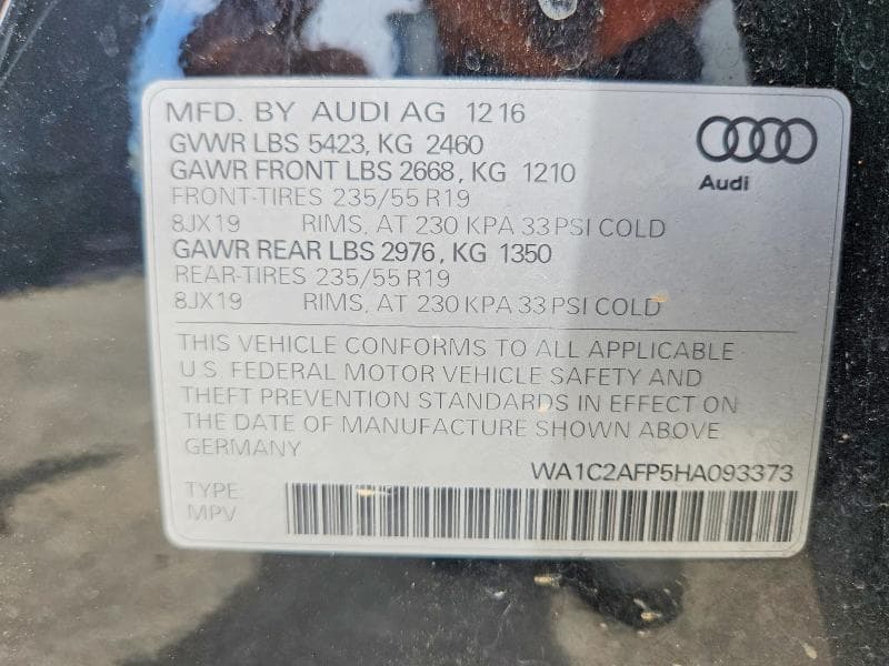 2017 AUDI Q5 PREMIUM 13