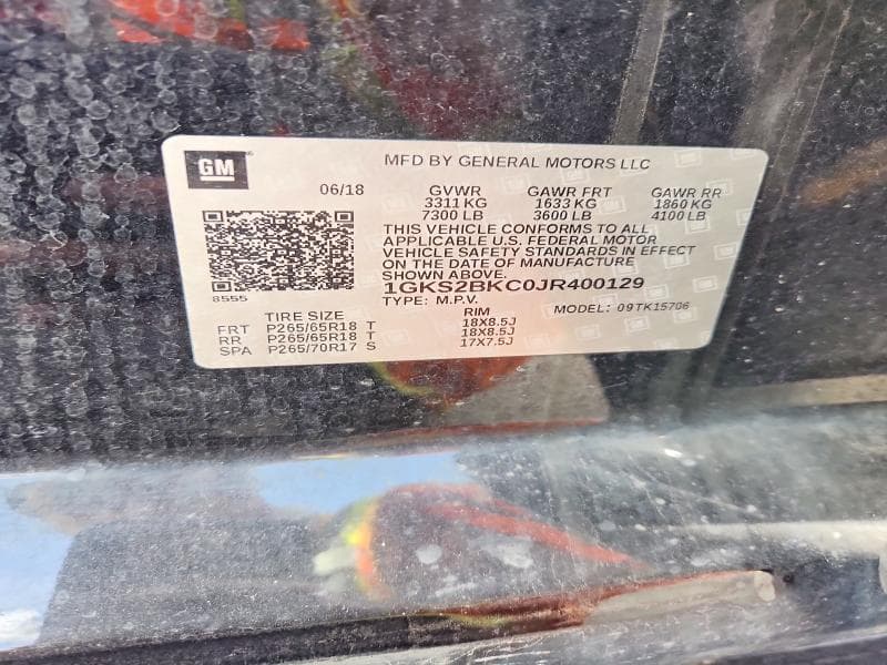 2018 GMC YUKON SLT SLT 13