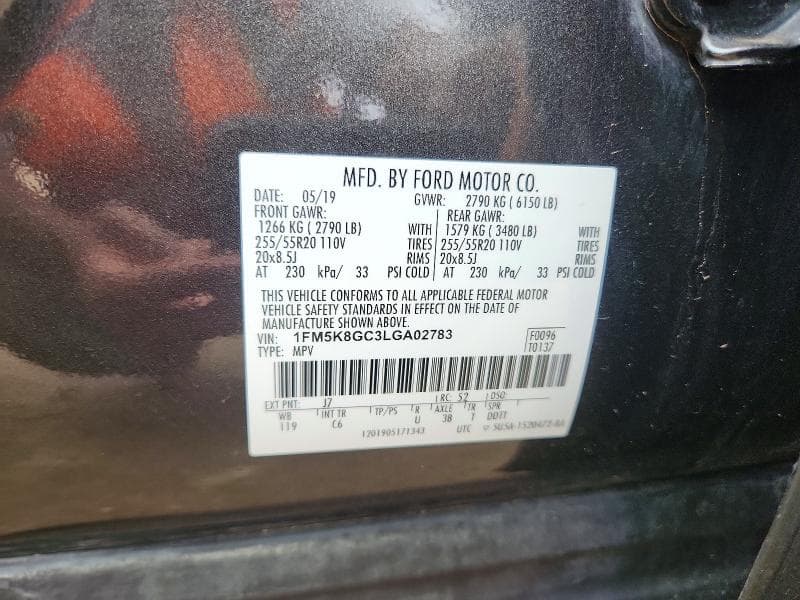2020 FORD EXPLORER ST ST 14