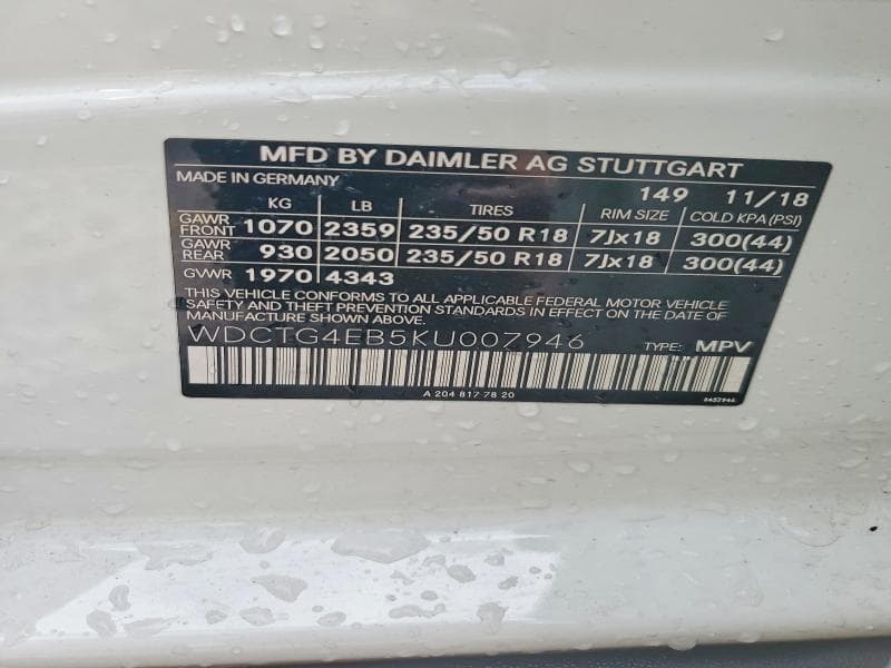 2019 MERCEDES-BENZ GLA 250 250 13