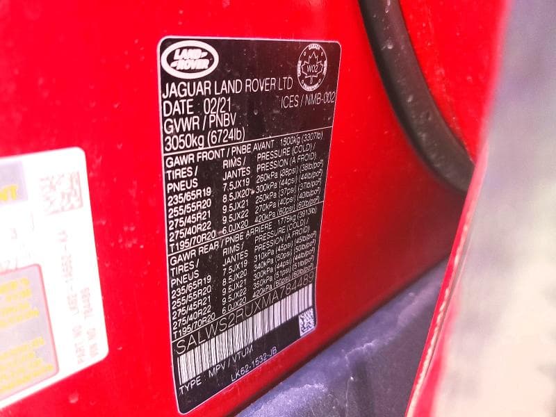 2021 LAND ROVER RANGE ROVER SPORT HST 13
