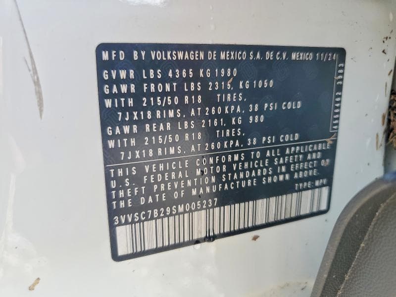 2025 VOLKSWAGEN TAOS SE 13