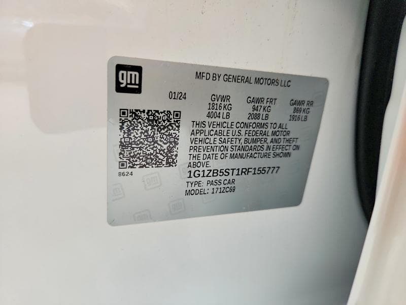 2024 CHEVROLET MALIBU LS 12