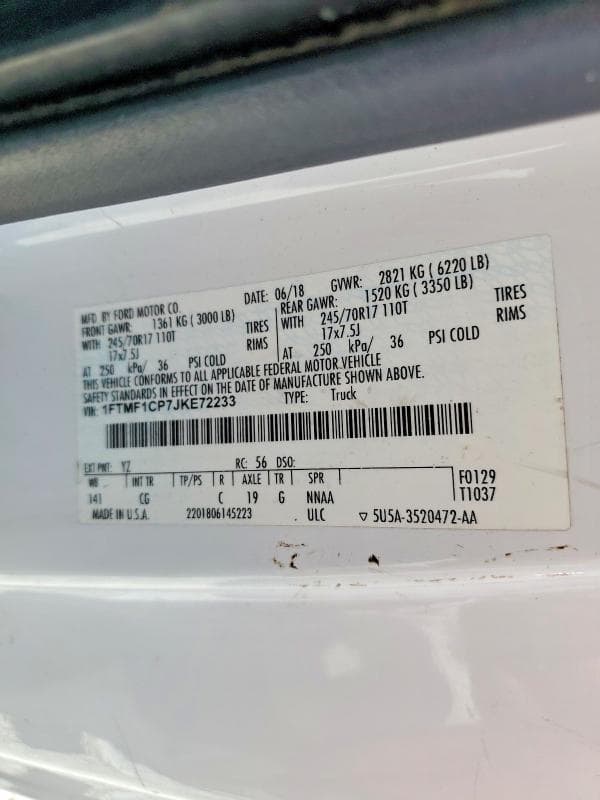 2018 FORD F150 12