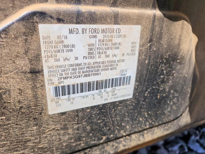 2018 FORD EDGE SE 12