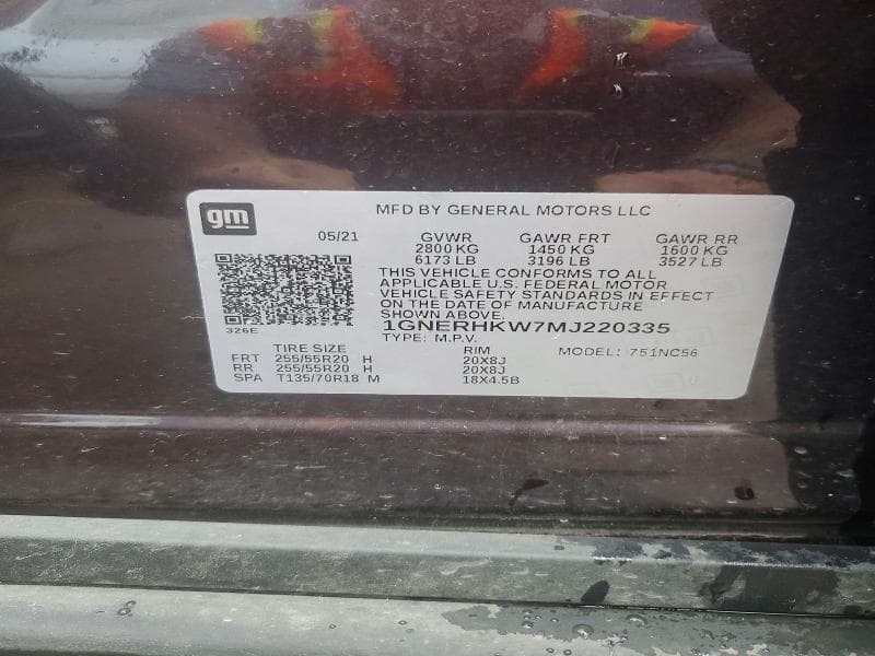 2021 CHEVROLET TRAVERSE LT LT 14