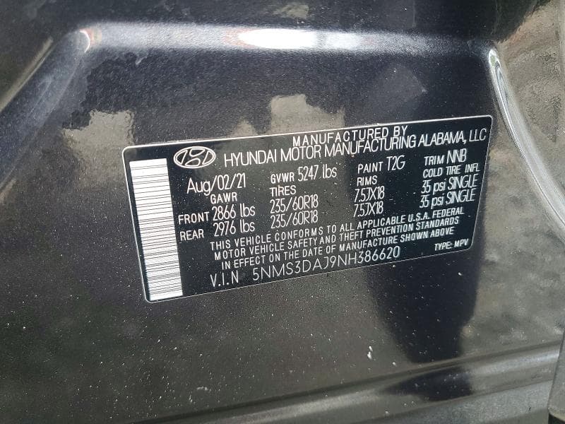 2022 HYUNDAI SANTA FE SEL 13