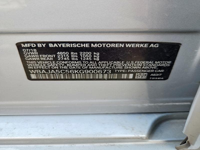 2019 BMW 530 I I 13