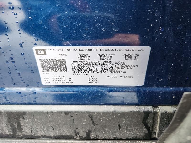 2021 CHEVROLET EQUINOX LT 12
