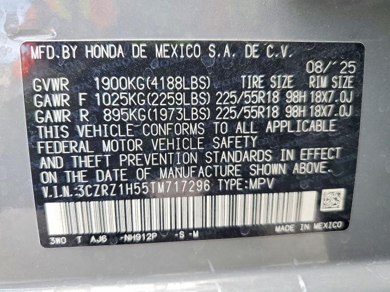 2026 HONDA HR-V SPORT 13