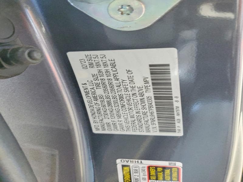 2023 HONDA ODYSSEY EXL 13