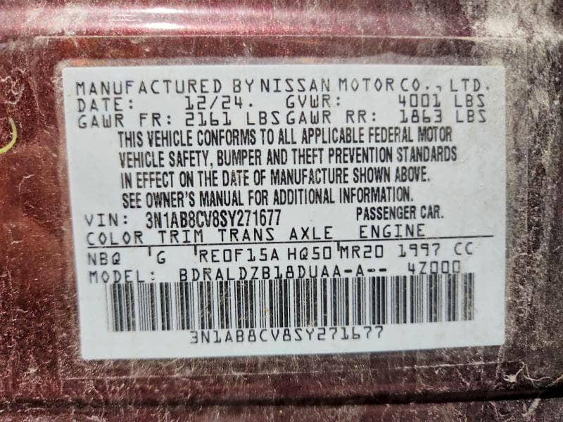 2025 NISSAN SENTRA SV SV 12