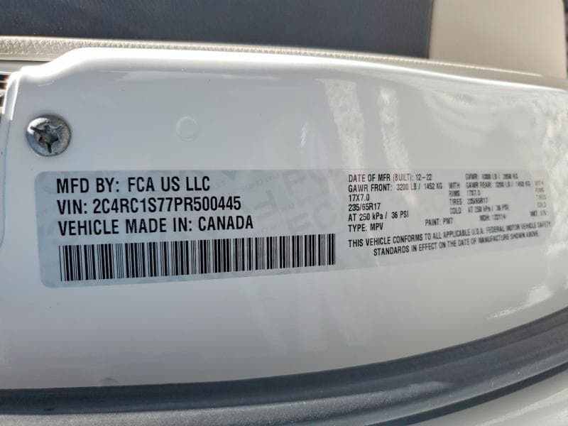 2023 CHRYSLER PACIFICA HYBRID PINNACLE 14