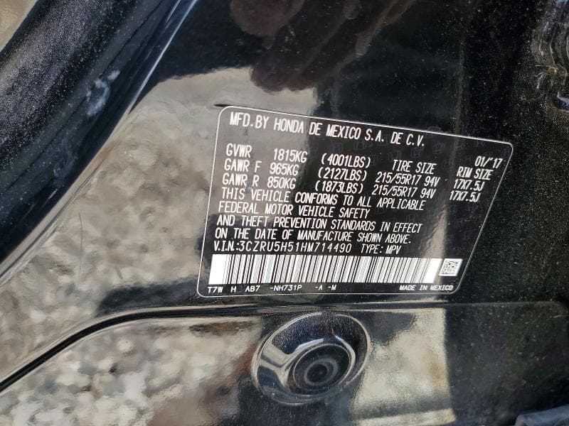 2017 HONDA HR-V EX EX 13