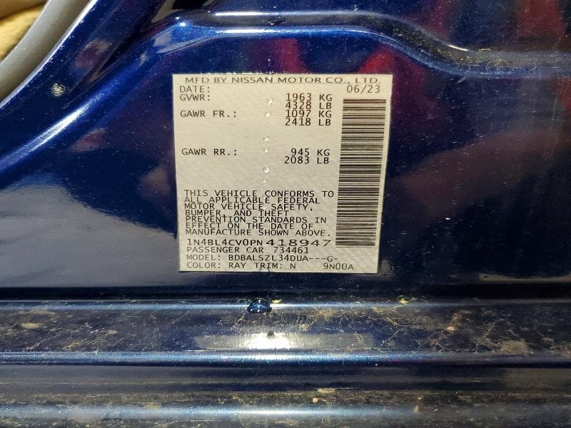 2023 NISSAN ALTIMA SR SR 12