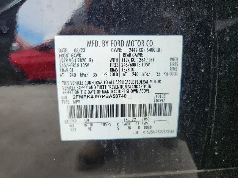 2023 FORD EDGE SEL 13