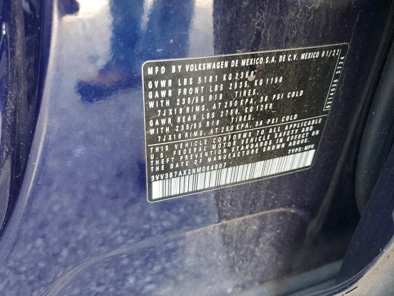 2022 VOLKSWAGEN TIGUAN SE SE 13