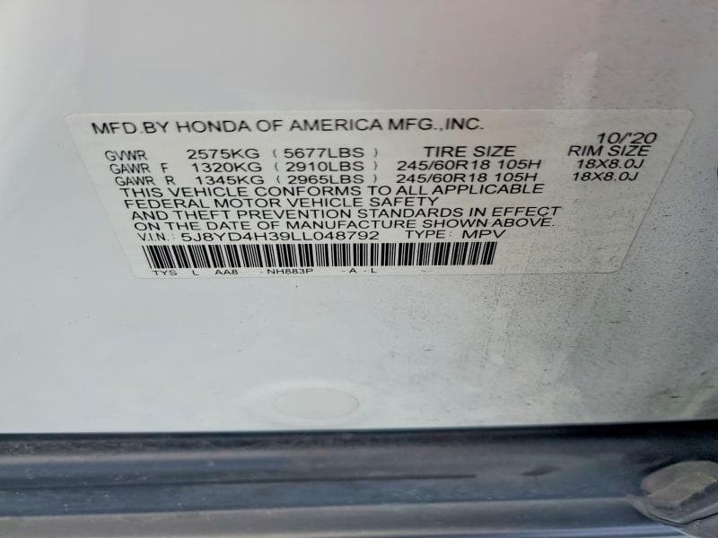 2020 ACURA MDX 12