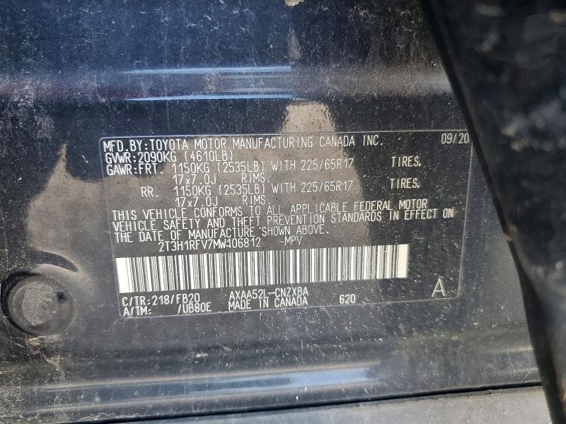 2021 TOYOTA RAV4 LE LE 13