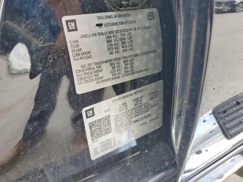 2021 GMC SIERRA K1500 SLT K1500 SLT 13
