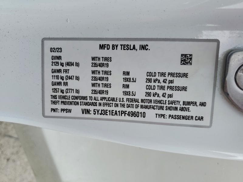 2023 TESLA MODEL 3 12