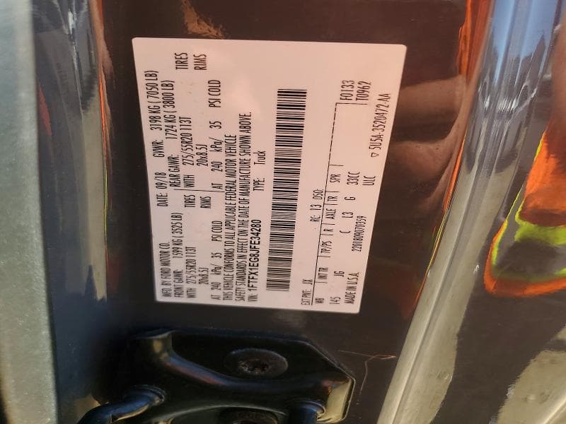 2018 FORD F150 SUPER CAB SUPER CAB 12
